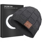 Wireless Beanie Hat Headphones Unique Tech Gifts Stocking Stuffer Dark Gray